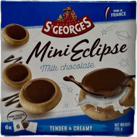 St Georges Mini Eclipse Milk Choc Biscuits 225g