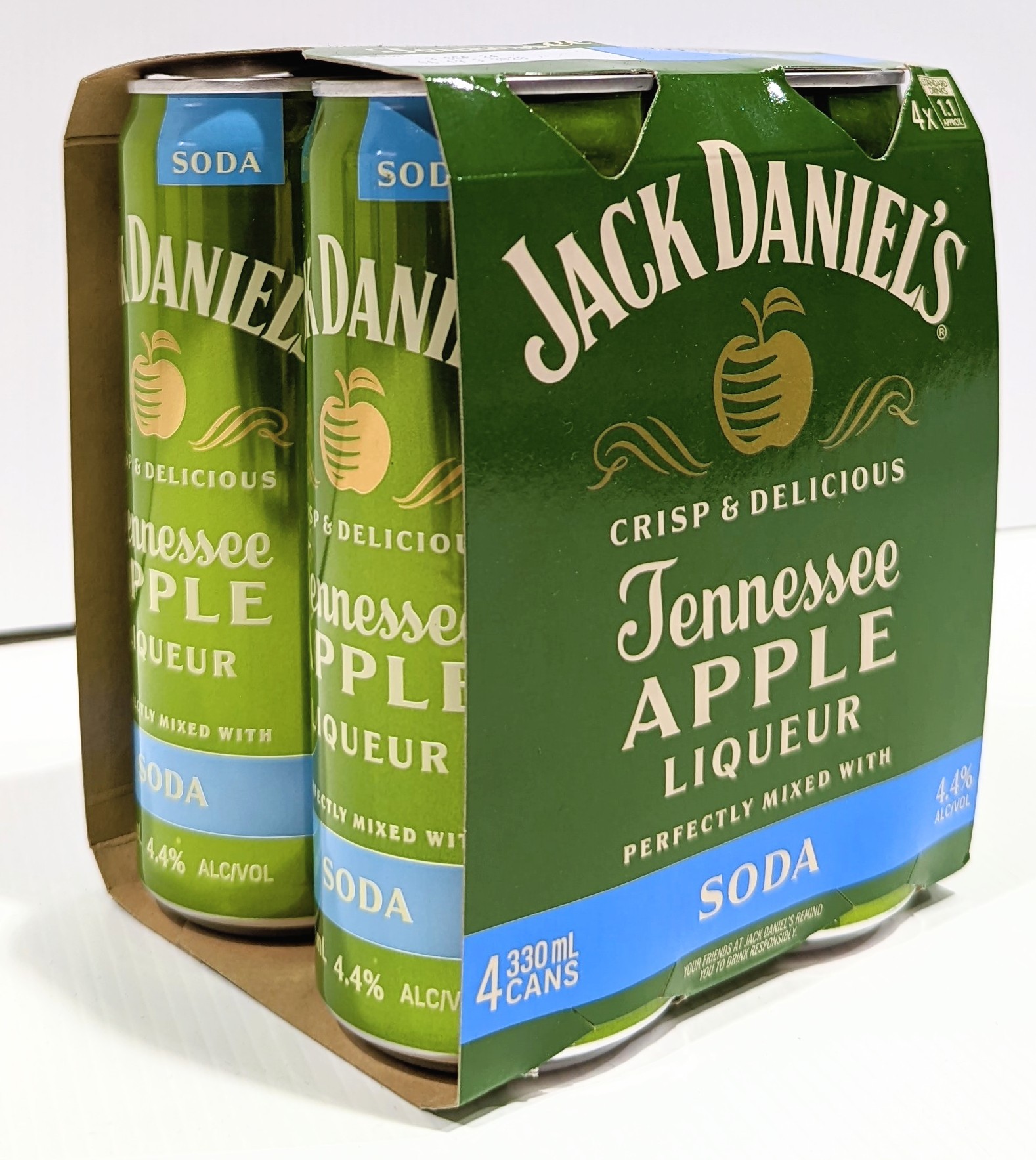 Jack Daniels Apple And Soda 330ml Cans Premix Spirit Based Amatos