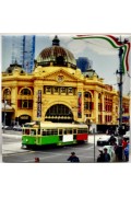 Coaster Stories Italian Flag Tram Tile