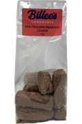Billees Milk Choc Raspberry Licorice 150g